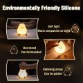 Pear Shape Silicone Night Light, LED Night Light Baby with 7 Light Changes, USB Charging, Mini Table Lamp, LED Bedside Lamp, Children's Touch Lamp for Children, Baby, Bedroom, Sleeping. 