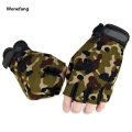 Wenefang Anti-Slip Fingerless gloves Men Half Finger Fishing Hunting Cycling Gloves Outdoor Tactical Sport Equipment Camping Gloves. 