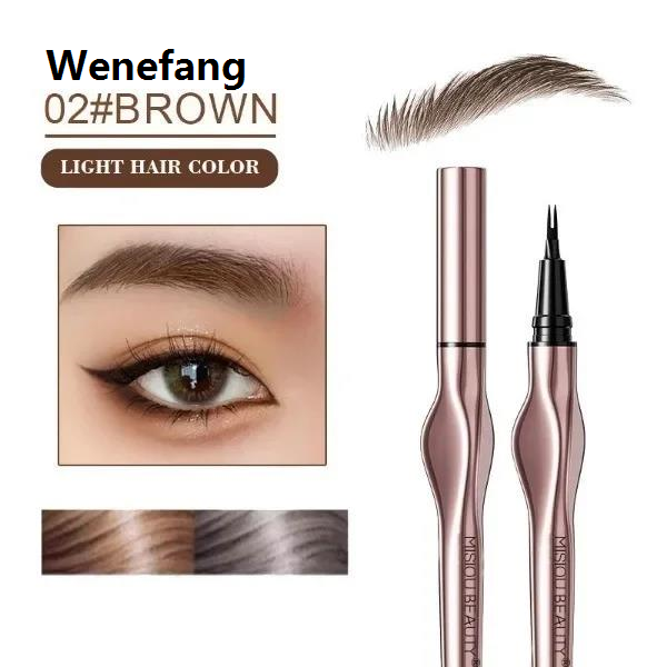 Wenefang Waterproof,long-lasting,non-smudged,non-fading,clear roots.very finely divided eyebrow pencil to draw wild eyebrows in onestroke