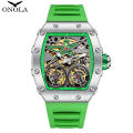 ONOLA brand fashionable business luxury waterproof automatic mechanical men's watch. 