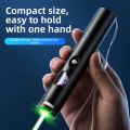 Durable Portable Green Laser Pointer Digital Display Visible Focus Mini Laser Flashlight Bright Animation Rechargeable Laser Demonstration Pen Cat Entertainment. 