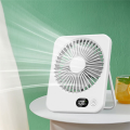 Fullhaodd Portable Desktop Fan Rechargeable Long Endurance Ultra-Thin with Powerful Airflow Quiet Foldable Handheld Desktop Fan. 
