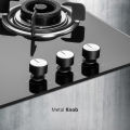 KAFF 3 Burner Built-In-Hobs | Crista CRH 603 | 60cm | Auto Electric Ignition | Black Tempered Glass (8 mm Thick). 