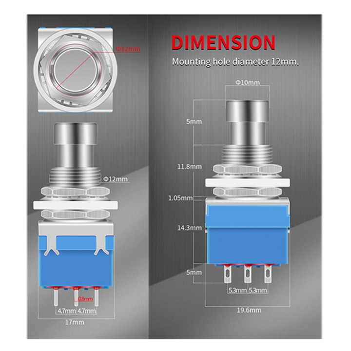 10PCS%203PDT%20Guitar%20Effects%20Stomp%20Switch%20Guitar%20Foot%20Switches%20-%20Image%205