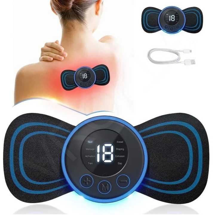 EMS Rechargeable Mini Massager for Whole Body with Digital Display