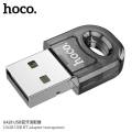 Hoco UA28 Transparent USB Bluetooth 5.1 Dongle Mini Portable Bluetooth Receiver Bluetooth 5.1 BT Adapter for Laptop PC. 