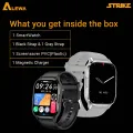 Alewa Strike Amoled Smart Watch 2.01" Large Display | Bluetooth Calling | IP67 WaterProof | Metal Body | Extra Strap | G-Sensor. 