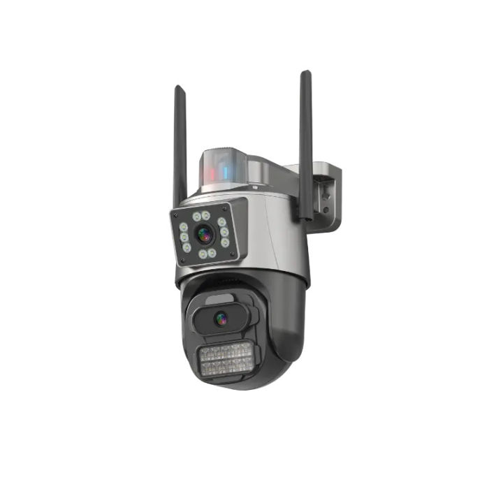 6MP 4K WiFi Security Camera with Dual Lens, PTZ, Human Tracking, Two ...