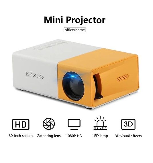 Mini Portable Multimedia Projector Full HD 1080P Home Theater | Daraz ...