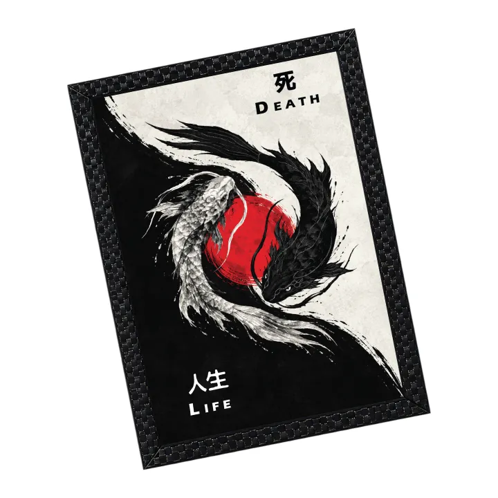 Yin%20Yang%20Koi%20Fish%20Life%20&%20Death-%20Matt%20Laminated%20printed%20poster%20with%20checker%20frame-%20One%20piece%20-%20Image%202