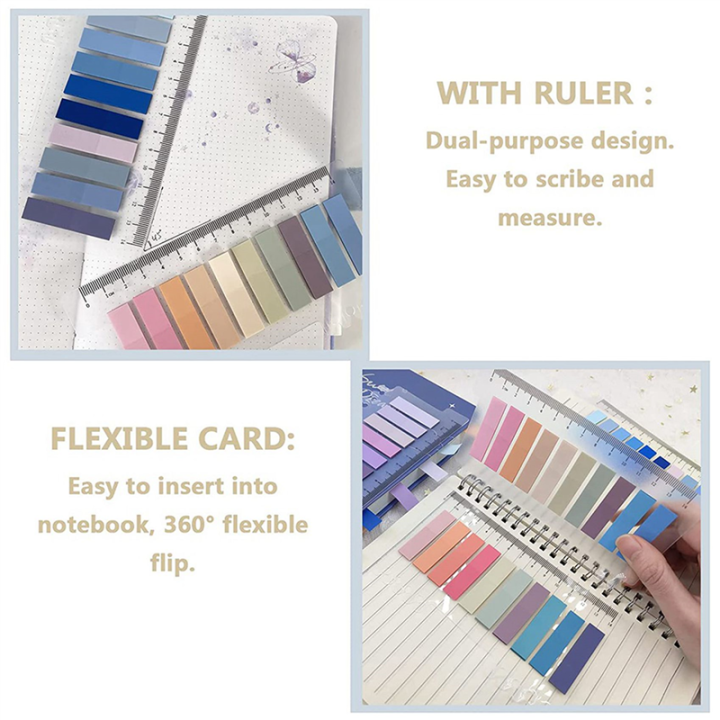2400%20Pcs%20Sticky%20Index%20Tabs,%204%20Sheets%20Morandi%20Strip%20Index%20Tabs,%20Writable%20Page%20Sticky%20Notes%20with%20Ruler%20for%20Page%20Marking%20-%20Image%206
