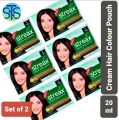 Streax Pouch Cream Hair Color pack of 2. 