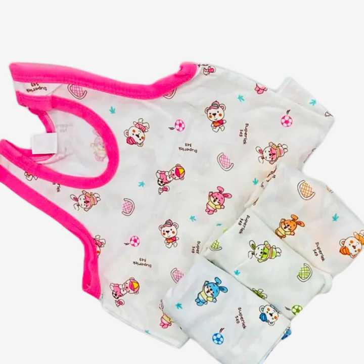 Pack Of 2 Cotton Top Tee for Kids Sleeveless Children Vest - Fashion | Vest For Babies | Kid's Wear |