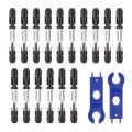 32 PCS Solar Panel Connectors , 16 Pairs Male/Female + 2 Wrenches Solar Connectors,for Solar Power. 
