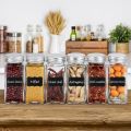 Spice Jars Set with Lids - 120 Ml Container for Storing Spices. 