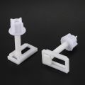 NAMUNY 2pcs DIY Plastic Toilet Seat Screws Fixings Fit Toilet Seats Hinges Repair Tools Type&Size:5# 4.4X2.4Cm. 