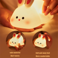 Big Face Rabbit Light LED Portable Rechargeable Bunny Lamp Night Light for Baby Nursery USB Dimmable Rabbit Night Lamp. 