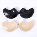 Push Up Silicone Bra Self Adhesive Seamless Strapless Bra Front Closure 3/4 Cup Gel Invisible Bras for Women Backless. 