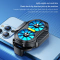 FS01 Dual Fan Mobile Phone Cooler Plug-in/Rechargeable Mobile Phone Radiator Game Air Cooling for Android IOS PUBG Game Cooler. 