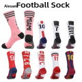 Aixuan Bargain price Fashion Outdoor Riding Tube #Stars #10 Socks Number Sales promotion Kids Soccer 7 Boys Socks Towel Bottom Men's Sports Soccer Socks. 