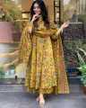Fabdale 3 Piece Floral Print Viscose Rayon Kurta Suruwal Set with Dupatta | Salwar Suit for Women (DVST-009). 