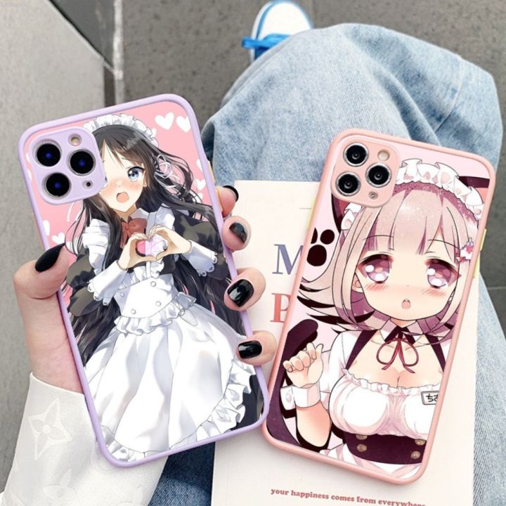 Uonevic%20X%20Translucent%20Matte%20X%20XRni%20Pro%2013%20Mione%2014%20Girl%20Phone%20Case%20Cartoon%20Bargain%20price%20Cute%20Maid%20for%20iPh%2011%2012%20Max%208%207%20Plu%20XS%20MA%20Light%20Case%20-%20Image%202