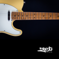 Jet Guitars JT 300 BTS SS Roasted Maple Neck Beige Telecaster w/ Gigbag. 