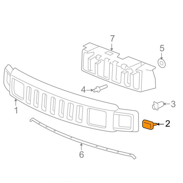 JINMY%202X%20for%20H3%20Front%20Grille%20Plastic%20Clip%20Retainer%2011561829%20-%20Image%204