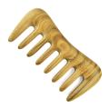 NAMUNY 1Pcs Green Wide Tooth Hair Comb - Natural Wood Comb for Curly Hair - No Static for Massage Comb Detangling. 