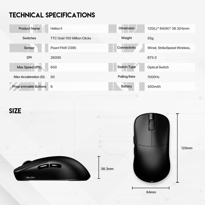Fantech%20Helios%20II%20Pro%20Wireless%20Gaming%20Mouse%20with%20Nordic%20ARM%20Cortex%20MCU%20and%204K%20Optical%20Sensor%20-%20High-Performance,%20New,%20Black%20-%20Image%202