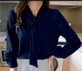 Women's Formal Tie Shirt Elegant Classy Top for Special Occasions. 