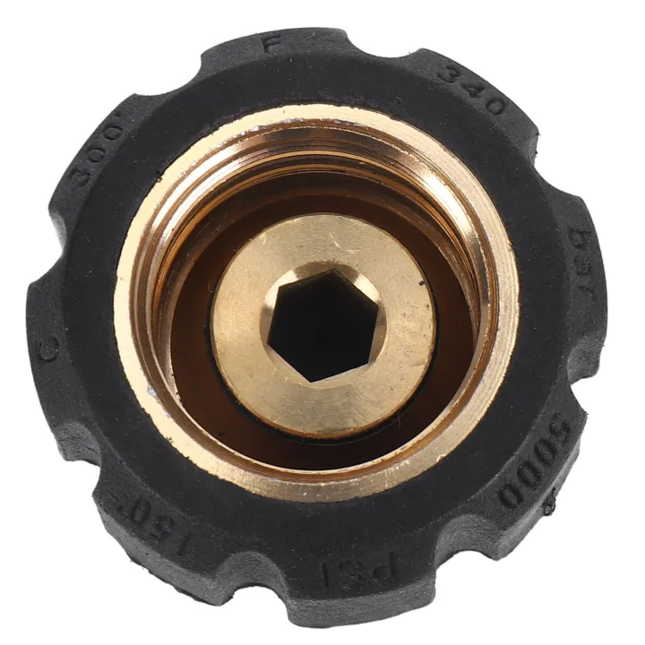 ARELENE%20Pressure%20Washer%20Twist%20Connect%20M22%2014mm%20X%203/8%20inch%20Quick%20Disconnect%20Plug%20High%20Pressure%20B%20Fitting%20Quick%20Coupler%20Nipple,%205000%20PSI,%20TWIS281%20-%20Image%206