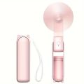 Durable Rechargeable Portable Mini Handheld Fan Adjustable 3 Speed Folding Cooling Hand Fan 2000mAh Cute Small Pocket Fan Camping. 