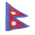 Red Nepali Flag 2Ft. 