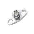 AN10 Turbo Oil Return Drain Flange Adapter Kit for GT28 GT30 GT35 T25 with M8X1.25mm Bolts Silver. 