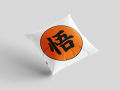 Japanese Kanji Inspired Printed Decorative Cushion Covers with fillings – Set of 4. 
