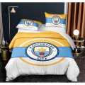 Manchester City Football Club King Bedsheet - 2 pillowcase. 