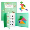 Hot Magnetic 3D Puzzle Geometric Shapes Tangram Jigsaw Board Kids Montessori Games Children Educational Wooden Toys. 