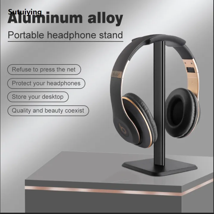 Sutuiying%20Desktop%20aluminium%20Alloy%20Aluminium%20Bluetooth%20Headset%20Stand%20Holder%20Portable%20Headphone%20Rack%20Mount%20Hanger%20wired%20Earphone%20Gamer%20Hanger%20PC%20-%20Image%202