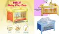 Farlin  Multicolor Play Pan/ Cot With Net,Bassinet Toy Frame, Stand For Babies. 