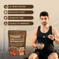 PINTOLA 25g High Protein Oats 1KG, Dark Chocolate,No Refined Sugar, with Almonds Raisin, Pumpkin and Chia Seeds, 8g Fibre, Rolled Oats, Breakfast Cereals. 