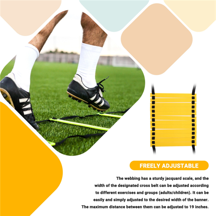 JAERBEE%20Sports%20Speed%20Agility%20Training%20Set%2010%20Disc%20Cones%20and%20Agility%20Ladder%20for%20Football%20Basketball%20Rugby%20Track%20-%20Image%204