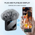 2Mic 3 in 1 Wireless Lavalier Microphone Mobile Phone Vlog Video Recording Interview Broadcasting Lapel Microphones Wireless Mic. 