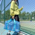 Portable Water Resistant PVC Travel Bag Waterproof Large Capacity Gym Sport Bag PVC Shoulder Fitness Transparent Bag Summer Beach. 
