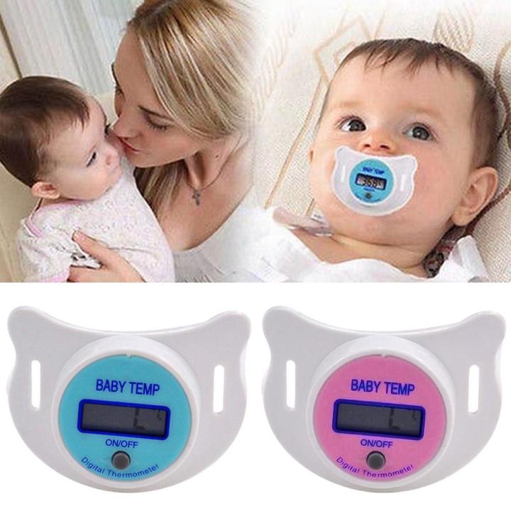 1 Piece Infant Mouth Temperature Sensor Pacifier Digital Baby Nipple ...