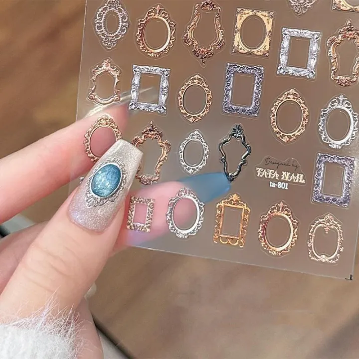 Vintage%20Photo%20Frame%20Border%20Boho%205D%20Soft%20Embossed%20Reliefs%20Self%20Adhesive%20Nail%20Art%20Decorations%20Stickers%203D%20Nail%20Decals%20Runrui%20-%20Image%204