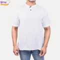 Binay Embroidery White Half Sleeve Cotton Kurta Shirts For Men - Fashion | Kurtha Shirts For Men | Men's Wear |. 