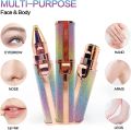 Painless 2 in 1 Rechargeable Flawless Facial Hair Remover with Eyebrow Timmer. 
