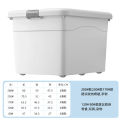 Thickened plastic storage box for clothes, king size storage box, sorting box, large capacity car household box with lid. 