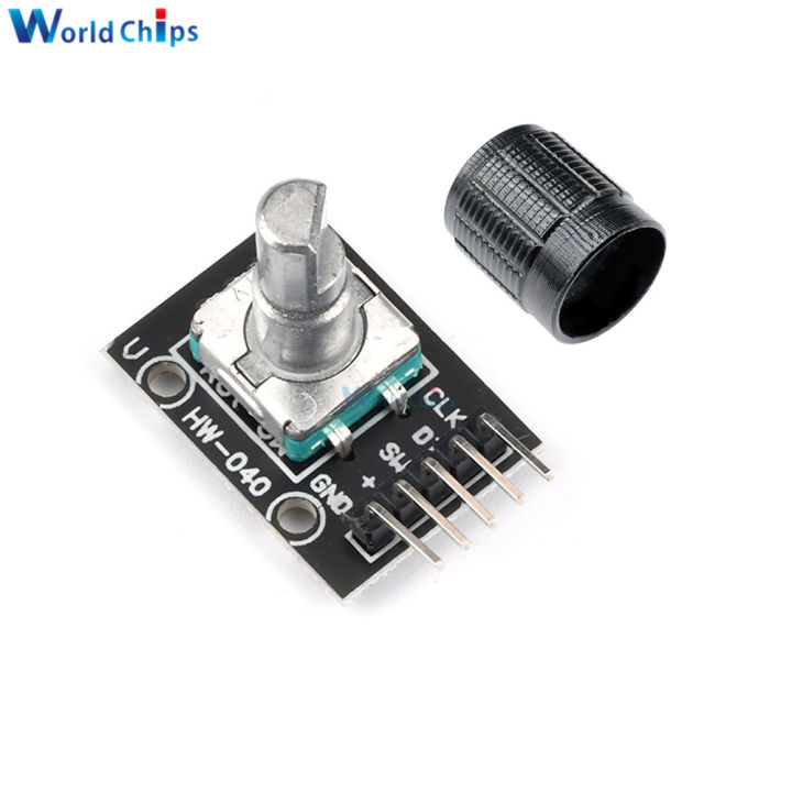 5pcs/lot HW-040 360 Degrees Rotary Encoder Module with 15×16.5 mm Potentiometer Rotary Knob Cap for Arduino Brick Sensor Switch